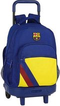 Schoolrugzak met Wielen Compact F.C. Barcelona Blauw