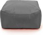 Drop & Sit Poef – Grijs – 65 x 65 x 35 cm - Vierkant