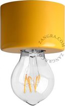 Zangra gelakte wand- of plafondlamp - geel