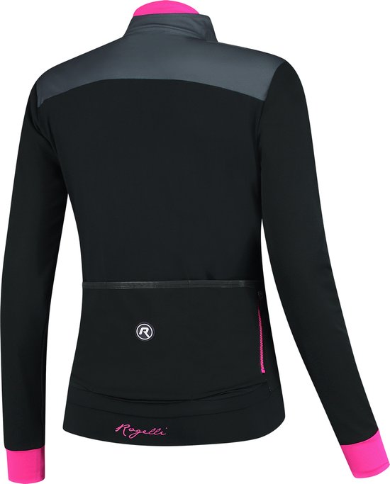 Rogelli Contenta Fietsjack Winter - Dames - Grijs, Zwart, Roze - Maat S