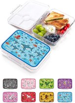 Lunch box pour enfants - Lunch box sans BPA et étanche - Lunch box pour enfants avec compartiments - Idéal pour la maternelle et l'école Lunch box enfant - Passe au lave-vaisselle et au micro-ondes - 850ml