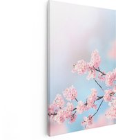 Artaza - Peinture sur toile - Fleurs roses en Fleurs - 60 x 90 - Photo sur toile - Impression sur toile