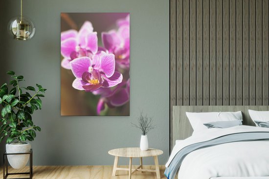 Artaza Peinture sur Toile Fleurs d'Orchidées Violettes - 60x90 - Photo sur Toile - Impression sur Toile
