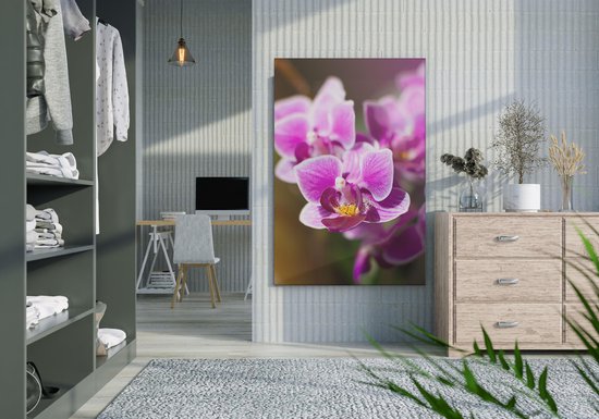 Artaza Peinture sur Toile Fleurs d'Orchidées Violettes - 60x90 - Photo sur Toile - Impression sur Toile