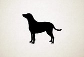 Curly-coated Retriever - Silhouette hond - S - 44x56cm - Zwart - wanddecoratie