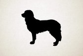 Stabyhoun - Silhouette hond - L - 75x82cm - Zwart - wanddecoratie