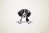 Borador - hond met pootjes - M - 55x59cm - Zwart - wanddecoratie