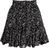 Flowy mini skirt black