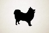 Japanese Spitz - Silhouette hond - S - 45x49cm - Zwart - wanddecoratie