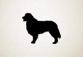 Berner Sennenhond - Silhouette hond - S - 44x56cm - Zwart - wanddecoratie