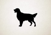 Flat-coated Retriever - Silhouette hond - M - 60x76cm - Zwart - wanddecoratie