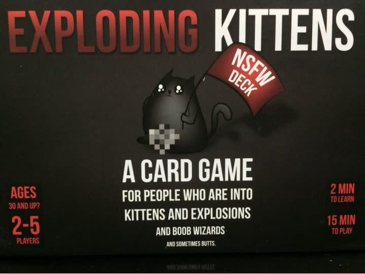Exploding Kittens NSFW Edition - Engelstalig Kaartspel — afbeelding 9