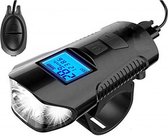 Fietslamp LED - Fietsverlichting – Elektrische fietsbel – Kilometerteller - Fietslampje - Fiets Snelheidsmeter – Fietslampje - Display - Klok