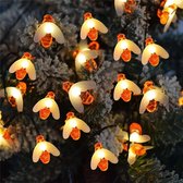Led lampjes bijtjes - 3 meter - 20 lichtjes - Oranje bijen - Warm oranje  licht - Werkt op batterijen - Waterproof