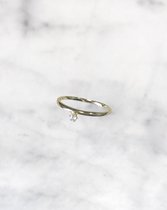 Stardust - FLOATING Ring in 14 karaat Goud maat M