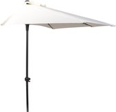 Pro Garden Parasol - Muurparasol - Half Rond - dia 250cm - Wit