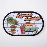 Summer holidays - Metalen borden - Metal sign - Bar decoratie - Metalen bordje - Cadeau - Cafe - Eco vriendelijk - UV bestendig - 40 x 24 cm - Cave & Garden