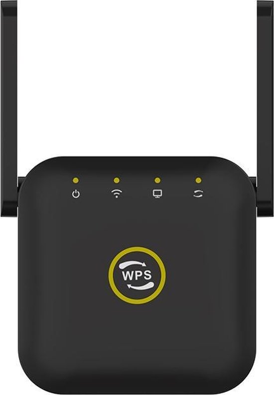 WiFi Versterker stopcontact - Zwart- Antenne - Wifi Repeater - WiFi - €35,99