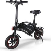 EasyGO B3 Elektrische fiets, Elektrische step met zadel voor volwassenen. Snel opvouwbaar, 350 watt motor, Max. Snelheid 20 km/u, Cruise control met 12'' Inch Luchtbanden