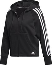 adidas Performance W Mh 3S Fz Hd Sweat-Shirt Vrouwen zwart 2XS