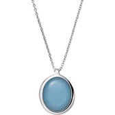 Skagen Dames Stainless Steel Glass Stone ketting One Size 88237234