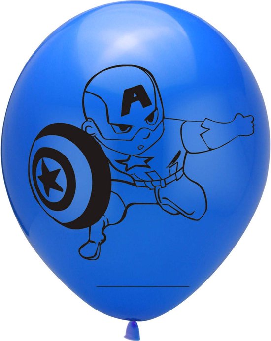 Captain America Ballonnen - set van 6