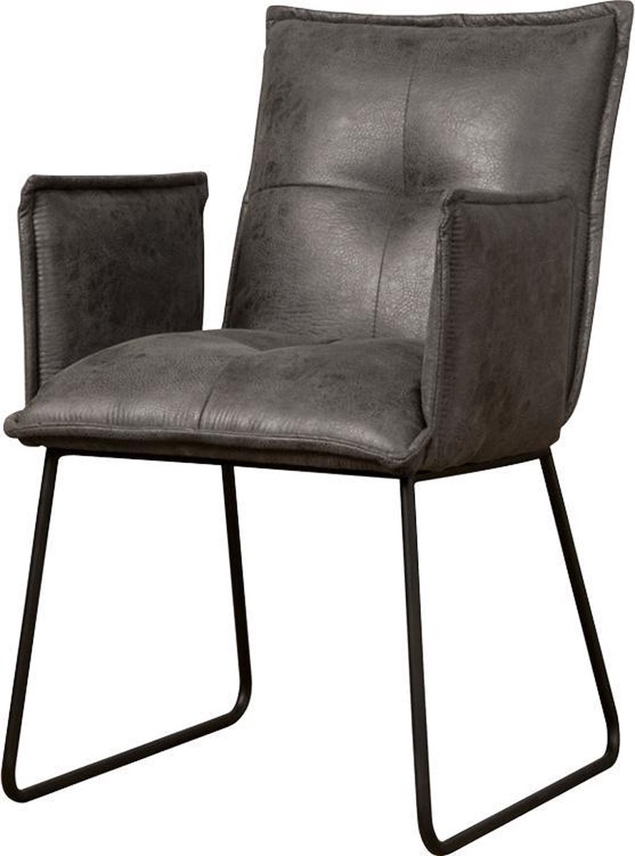 Armstoel | seda | stof | grijs | 57 x 58 x 90(h) cm