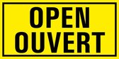 Open ouvert sticker 300 x 150 mm