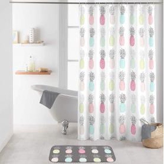 Livetti | Douchegordijn | Shower Curtain | Polyester | 180x200 | Ananas