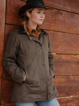 Dames waxjas Malanda Jacket; Brown; Large