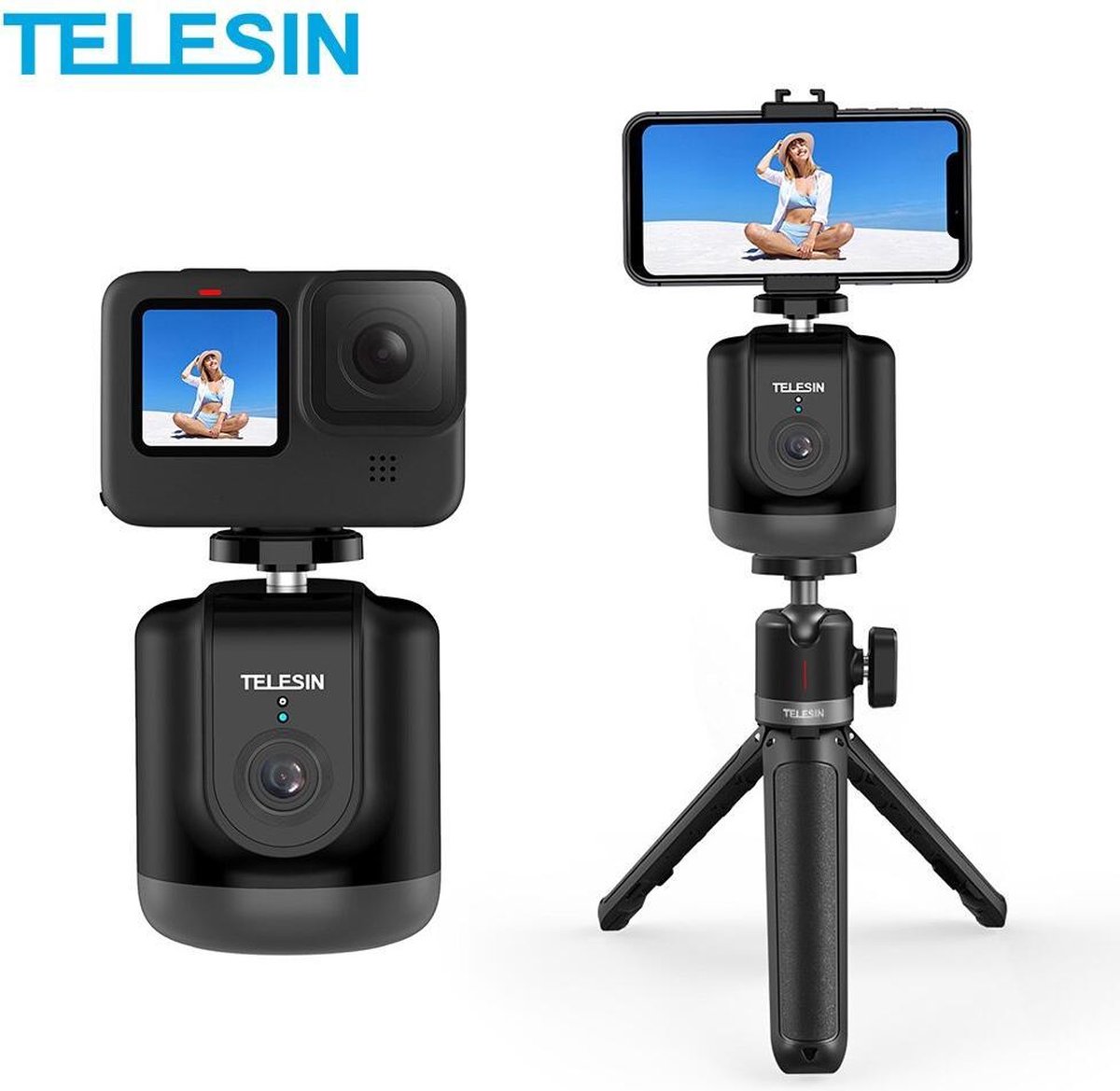PRO SERIES Smart Volgen Pan-Tilt Gimbal Selfie 360° Rotatie Auto Gezicht Object Tracking