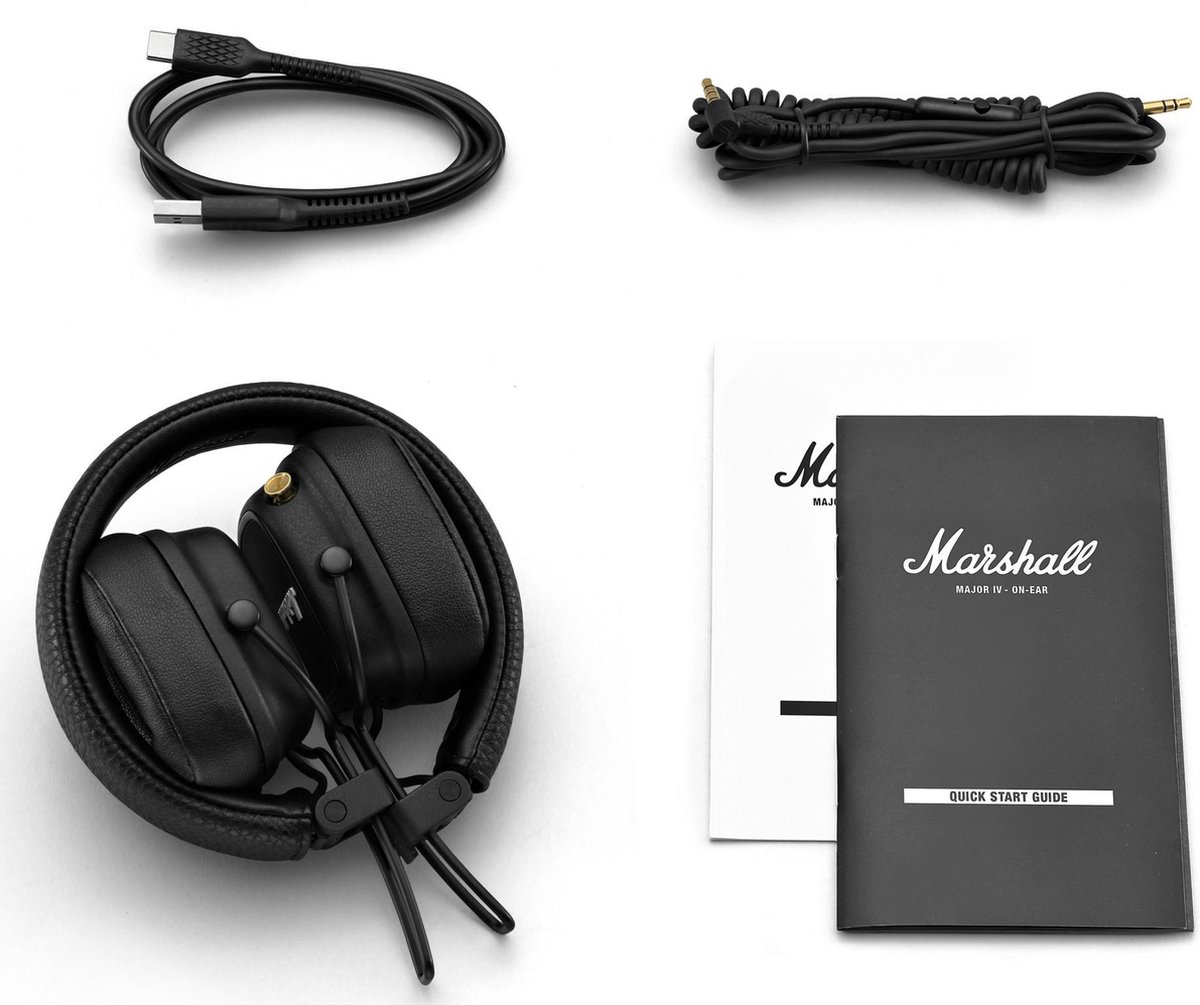 Marshall Major IV - Draadloze On-ear Koptelefoon - Zwart | bol.com