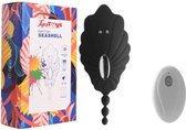 TipsToys Vibrator Draagbare Seashell 4.0 met Afstandsbediening - Clitoris SexToys voor Vrouwen Zwart
