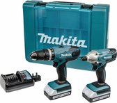 Makita TD127DZ Combiset - 18V Accuslagschroevendraaier & HP457DZ 18V Accuboormachine - Incl. 2x 1.3Ah Accu's