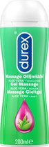 Durex - Massage Olie en Glijmiddel - Alo� Vera - Waterbasis - 200 ml