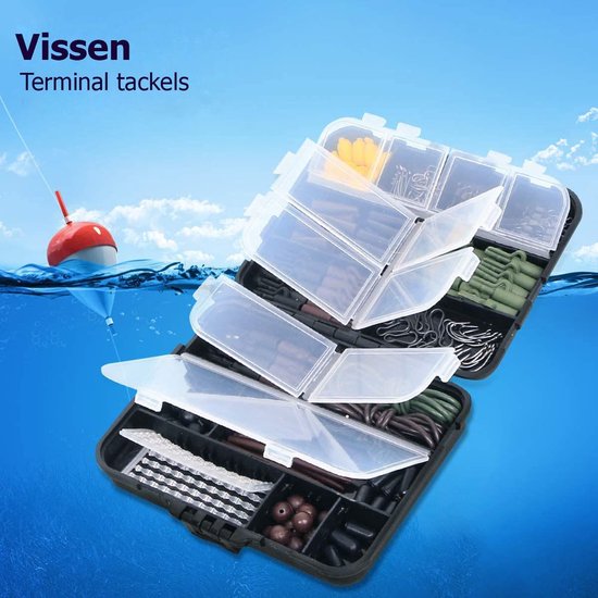 Kit Pêche Carpe 272 Pièces - Hameçons, émerillons, Perles, Stops… Style Européen, Idéal Pour Pêcheurs Exigeants - 8