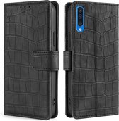 Telefoonhoesje Samsung Galaxy A50 | Hoogwaardig Pu Leren Bookcase | Pasjeshouder | Luxe Uitstraling | Zwart