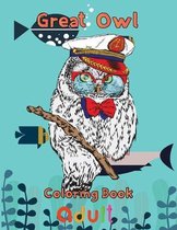 Great owl Coloring Book adult