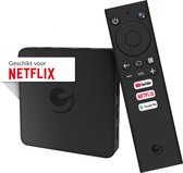 Ematic Pro X1 - Officiële Android TV Box - Google & Netfix 4K Gecertificeerd - Google Chromecast + Draadloos Keyboard