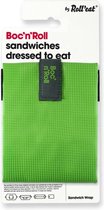 Roll'Eat Boc'n'Roll Foodwrap - Herbruikbaar Boterhamzakje - square green