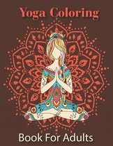 Yoga coloring book for adults