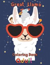 Great Llama Coloring Book adult