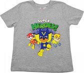 Paw Patrol t-shirt - super heroes - grijs - maat 98/104