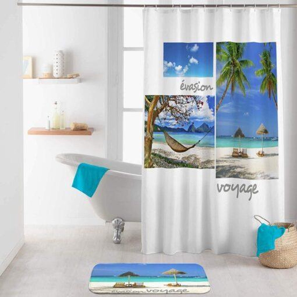 Livetti | Douchegordijn | Shower Curtaon | Polyester | 180x200 | Cancun