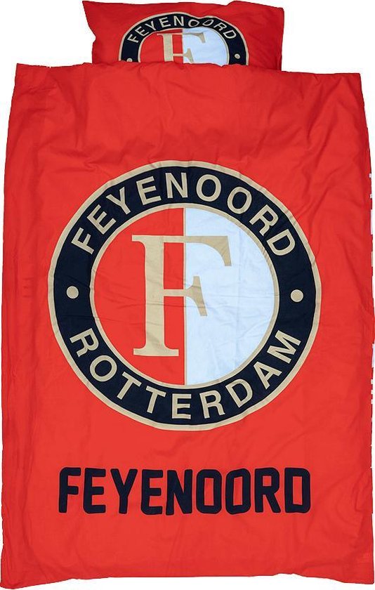 de begeleiding Vernietigen knal Feyenoord Dekbed Logo - Eenpersoons - 140 x 200cm - Voetbal - Cadeau -  Kinderen - Unisex | bol.com