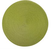 Westmark Set van 4 placemats, Ø 38 cm, polypropyleen, groen, Saleen-collectie: Circle