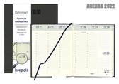 Brepols Agenda 2022 - Optivision NL - Optimaal leesbaar - Lucca - 17,1 x 22 cm - Zwart