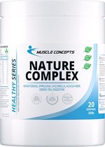 Nature Complex | Tarwegras poeder 300 gr (20 servings) - Met spirulina poeder - Superfoods - Muscle Concepts