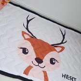 Speelkleed hertje 195 x 145 Deluxe EXTRA DIK - Liefboefje - Groot Speelkleed Baby - Speelmat Kinderen - Babymat XL - Kindervloerkleed - Kraamcadeau - Speelkleed Kinderen - 50+ desi