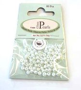 Perles de Verres Rondes – 4mm – Wit – 320 Pièces